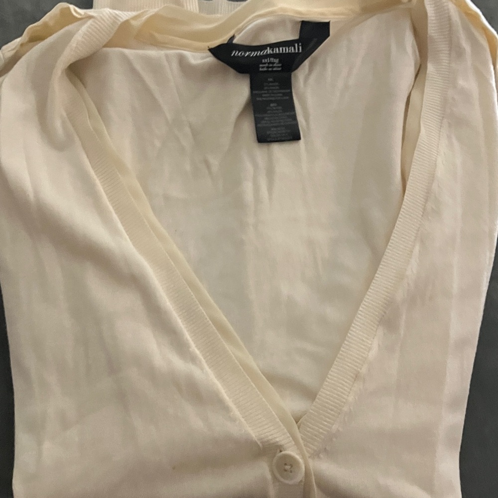 Cream Button-Up Cardigan - Picture 6 of 9